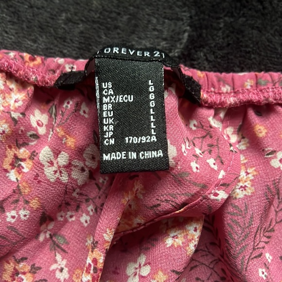 Forever 21 floral open back dress pink - Picture 5 of 6